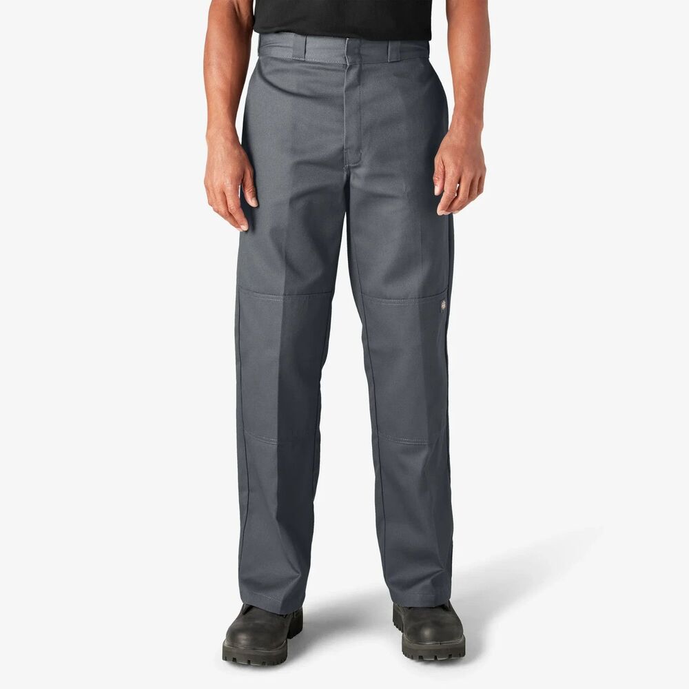 Dickies Loose Fit Double Knee Work Pants Mens 32x32 Charcoal Gray NEW